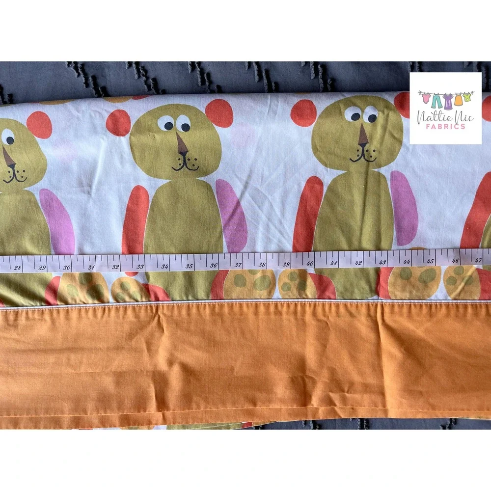 Scuda by Wamsutta Bears Twin Flat Sheet, vintage